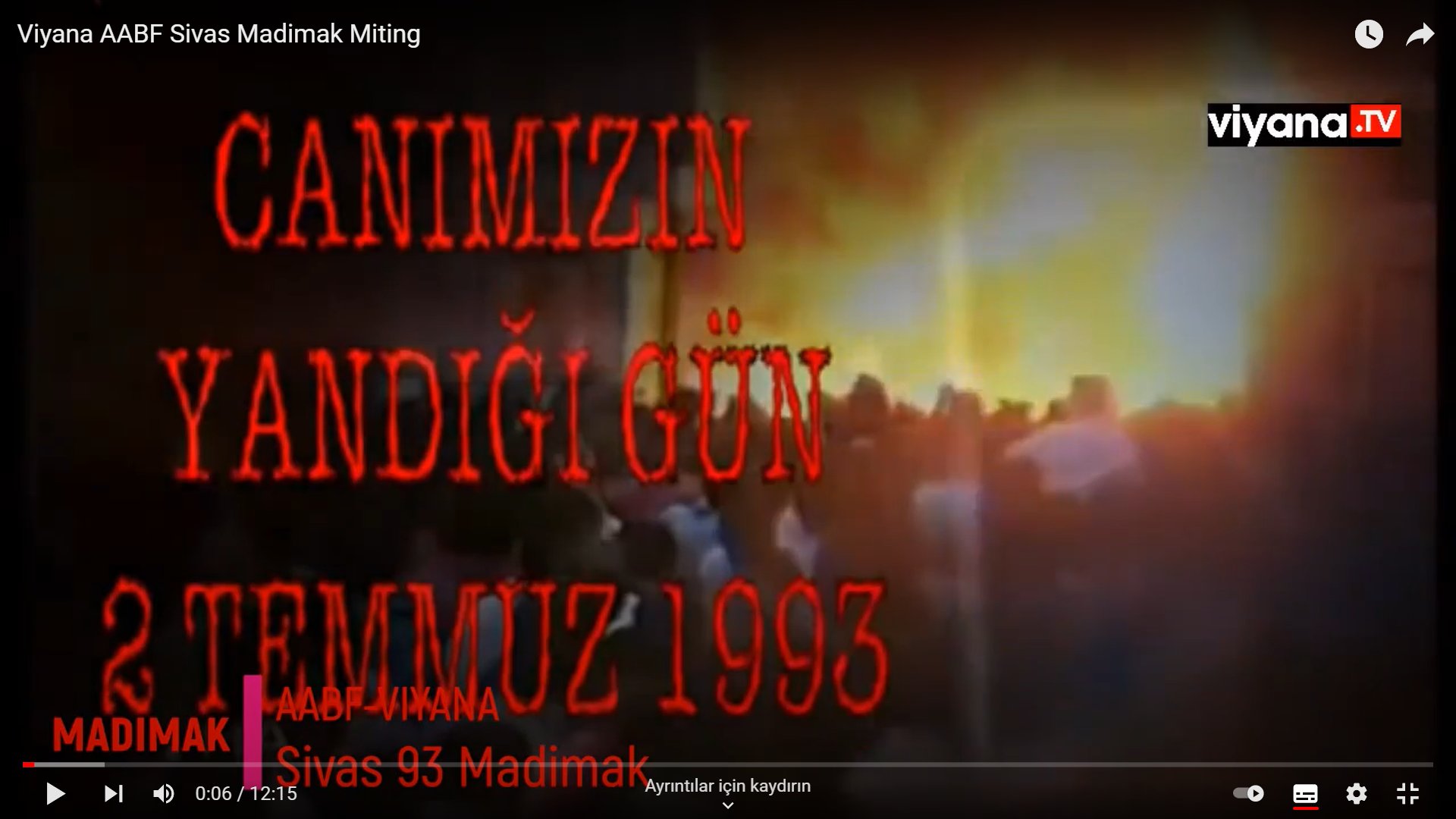 Viyana AABF Sivas Madımak Miting